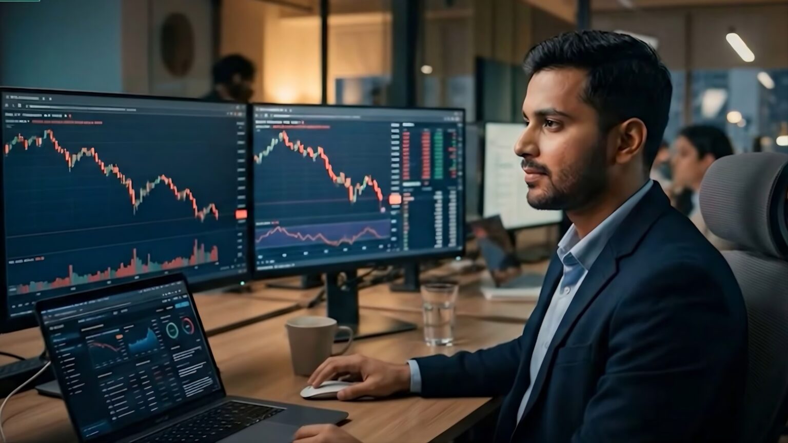 A man reviewing his ETF vs. Mutual Funds portfolio.